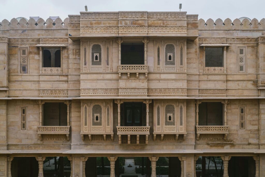 Manali tourist place with palace architecture
