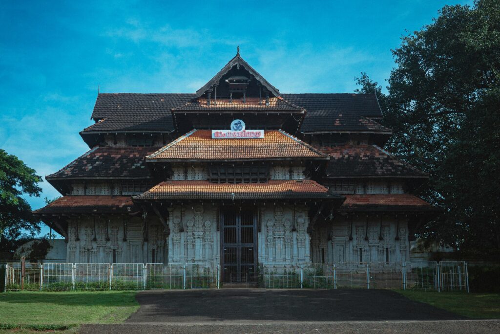 Best destination in Kerala with old temple and trees